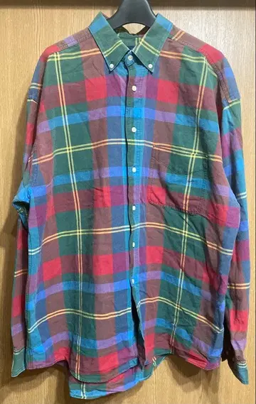 GAP 갭 체크 긴팔 셔츠 플란넬 셔츠 올드 갭 90s