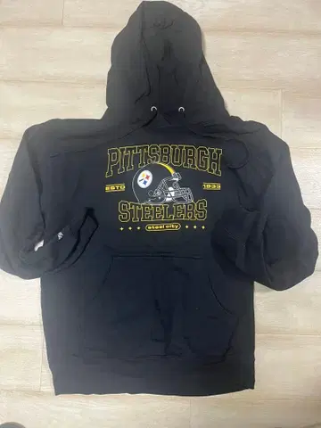 택 포함 새상품 NFL 피츠버그 스틸러스 후드티 블랙 USL 사이즈