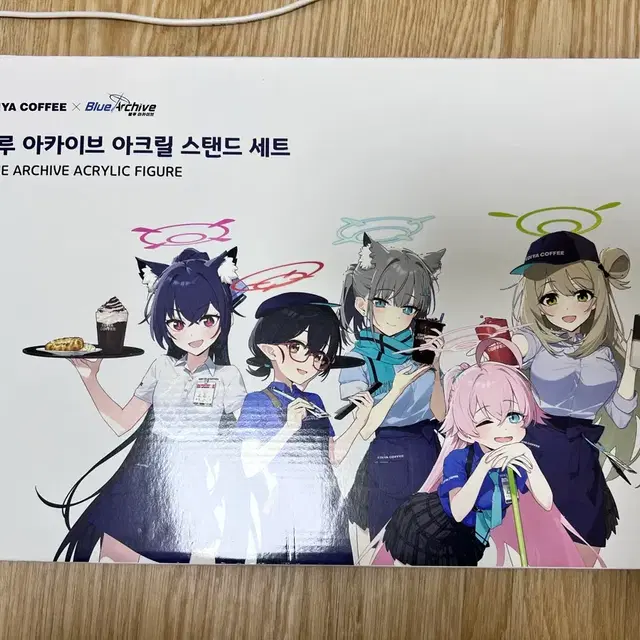 블루아카이브 블아 이디야 콜라보 아크릴 스탠드 4종 (호시노등)