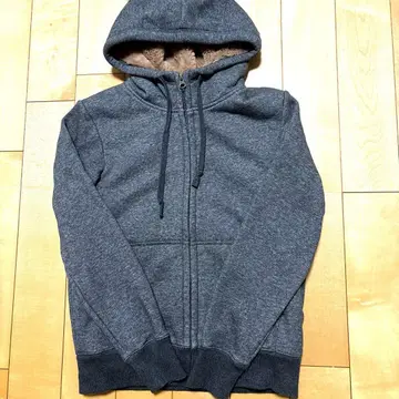 컨디션 최상 유니클로 퍼 속기모 후드 맨투맨 풀 집업 S