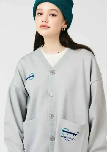 그라니프graniph 너무 긴 개 가디건