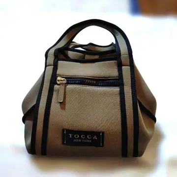 TOCCA 베이지 스트라이프 숄더백