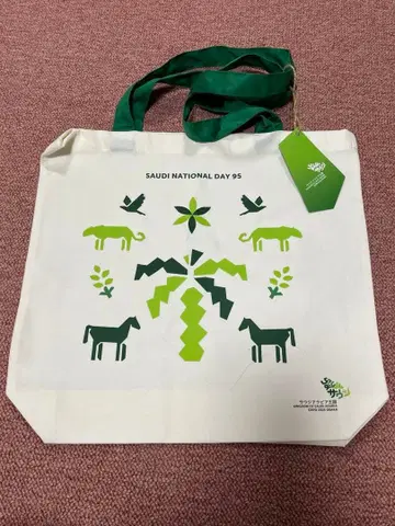 오사카 간사이 만박 사우디아라비아관 국경일 기념 토트백