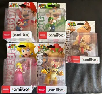 슈퍼 마리오 amiibo 피규어 5체 세트