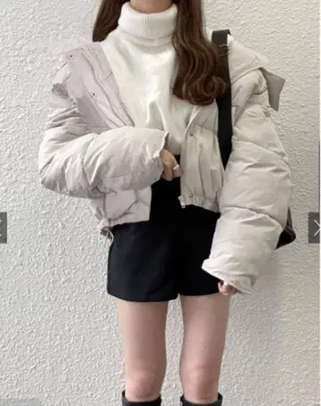 GRL 후드 부착 충전솜 다운 자켓