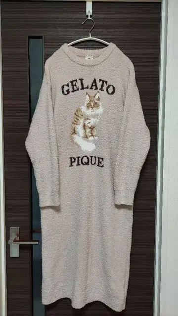 GELATO PIQUE 고양이 디자인 룸웨어 원피스