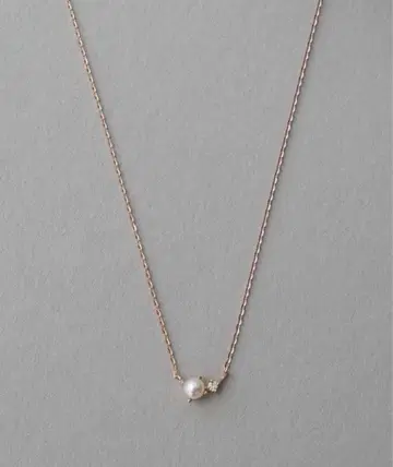 ete 레이어 펄 다이아몬드 목걸이 K10MPG