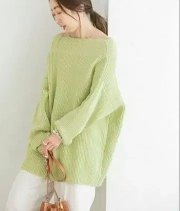 NOBLE 편직 보트넥 풀오버 노블