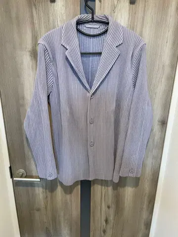 옴므플리세 테일러드 자켓 보라색 사이즈 2