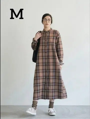 [ 새상품 ] 애프터눈 티 TARTANS 셔츠 원피스 체크