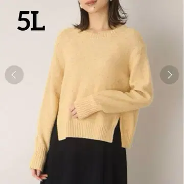 [ 새상품 ] 언타이틀 반짝이는 라메 크루넥 니트 5L 빅 사이즈