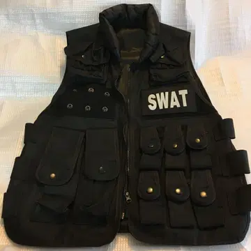 SWAT 블랙 밀리터리 자켓