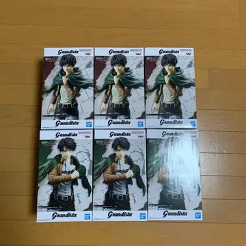 진격의 거인 Grandista 엘렌 리바이 피규어 6개 세트