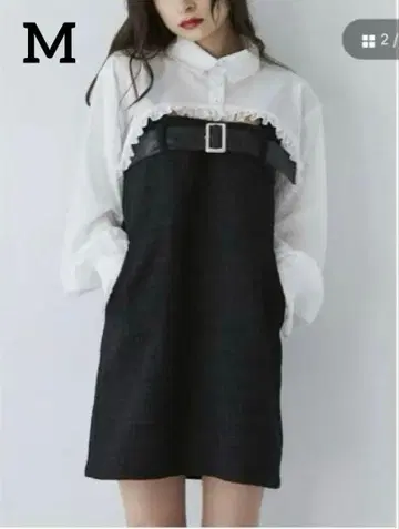 [ 새상품 ] jouetie 쥬에티 박스 미니 점프 스커트 M 블랙