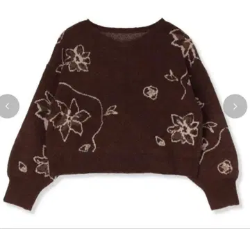 tal. by yumi 시마무라 꽃무늬 자카드 니트 풀오버 M