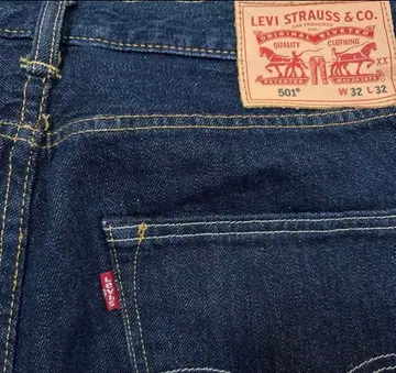 LEVI'S 리바이스 데님 청바지 다크 네이비 스트레이트 W32 L32