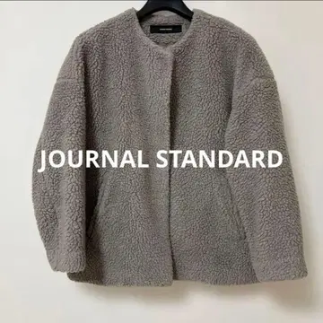 새상품급 JOURNAL STANDARD 울 보아 노카라 숏코트