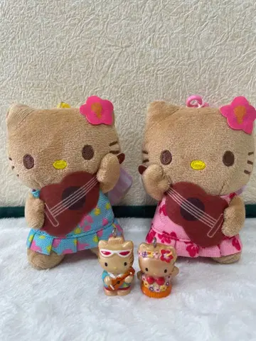 헬로키티 일광화상 키티 우쿨렐레 악기 키링 하와이안