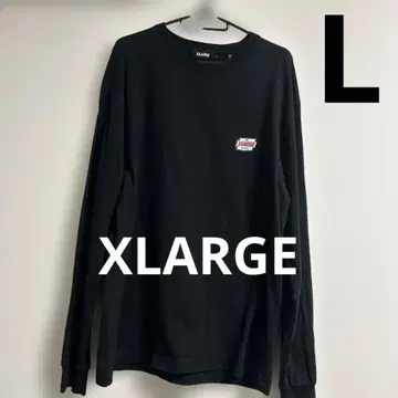XLARGE 블랙 긴팔 T셔츠 L 블랙 엑스라지 롱t