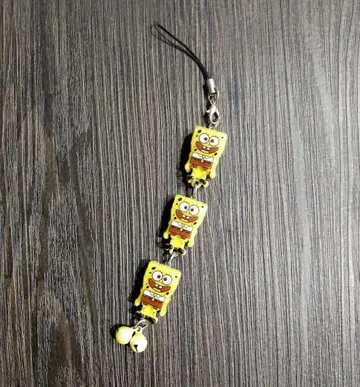 초레어 헤이세이 레트로 스펀지밥 3연 피규어 스트랩 3체 연결