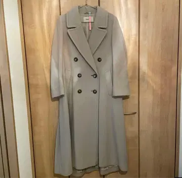 그레이지 그레이 베이지 롱 코트 사이즈 2 울 혼방 코코딜