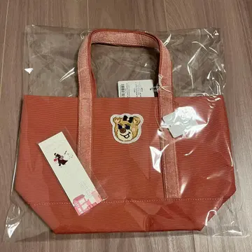 러브러리 바이 페이 올드 테디 토트백 핑크