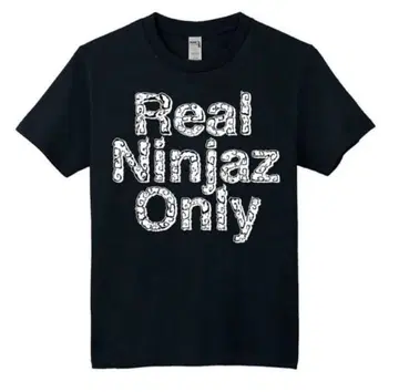 Real Ninjaz Only 티셔츠 블랙