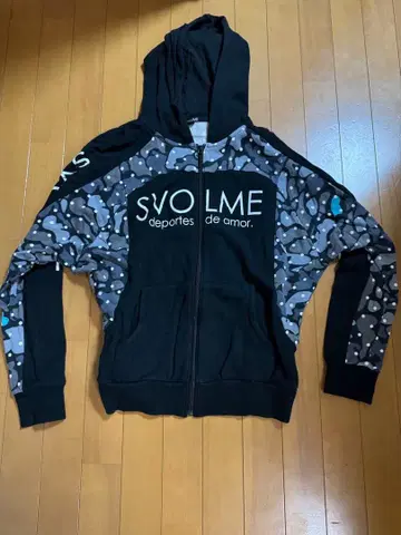 SVOLME 카모플라쥬 풀 집업 후드티