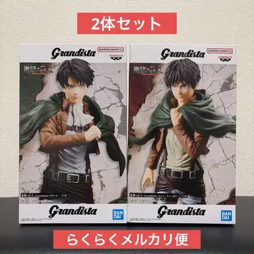 [ 2체 세트 ] 진격의 거인 Grandista 리바이 엘렌 예거