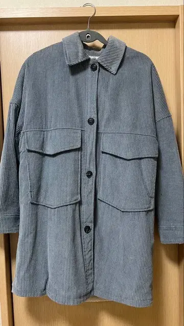 ZARA 코듀로이 자켓 블루