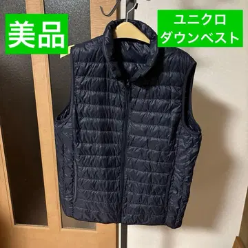 새상품급 유니클로 네이비 다운 베스트 L