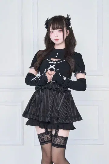 노겐키 암워머 부착 리본 컷 상의