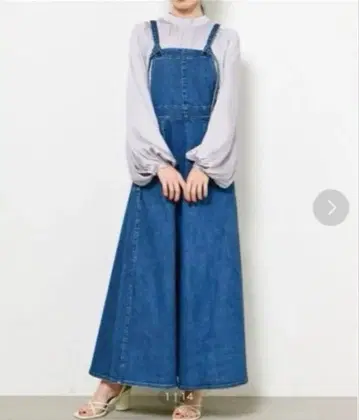 SNIDEL x Healthy DENIM 데님 원피스 코튼 데님