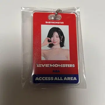 BABYMONSTER 캡슐 토이 택 키링 아사