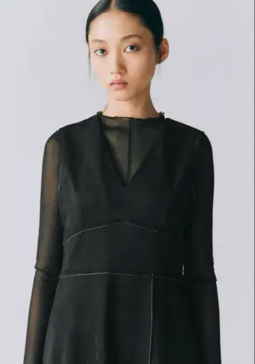 ZARA 원피스 새상품 페이크 스웨이드 오버롤 스커트 블랙 원피스