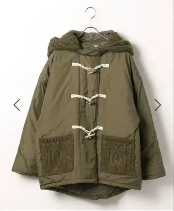 인기 스태프 프로듀스/절개 더플 코트/M/카키