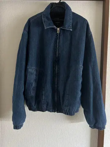 ZARA 다크 블루 집업 데님 자켓