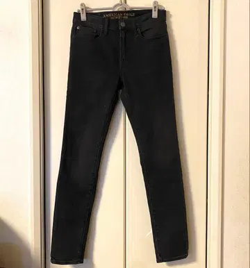 아메리칸 이글 블랙 데님 스키니 팬츠