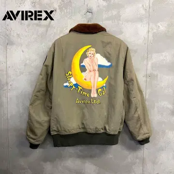 AVIREX SLEEPY TIME GAL B-15 플라이트 자켓 속기모