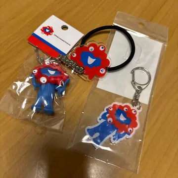 [ 미사용 새상품 ] 오사카 엑스포 먁먁 키링 머리끈 3종 세트