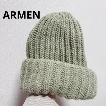 ARMEN 니트 모자 베이지
