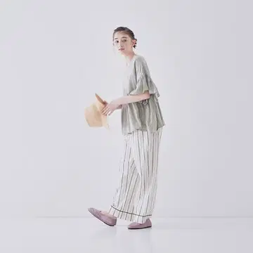 nest Robe 오타니 유키 씨 별주 스트라이프 파자마 팬츠