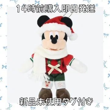 [ 택 포함 미사용 새상품 ] 미키 크리스마스 머플러 바 2025 디즈니