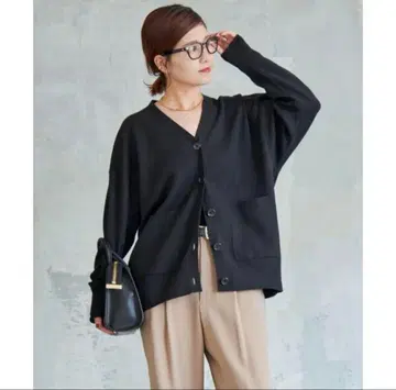 Spick&Span 스픽 앤 스팬 더블 자카드 빅 가디건