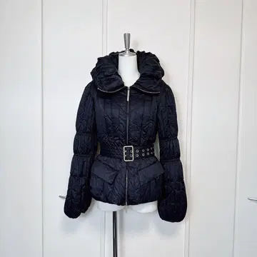 CBY WHITE 치바이 셔링 다운 자켓 벨트 포함 44