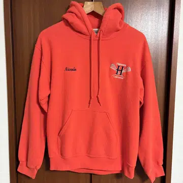 빈티지 90s GILDAN 후드티 자수 디자인 S 페이드 구제 의류