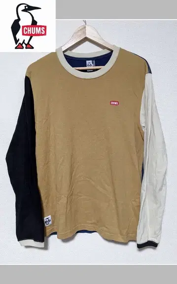 [ CHUMS ] 긴팔 트레이닝복/T셔츠/컬러 블록/무지/로고/새상품급