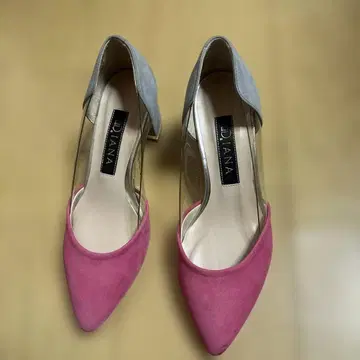 DIANA 핑크/그레이 하이힐 펌프스