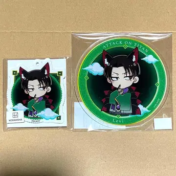 진격의 거인 프린세스 카페 리바이 코스터 아크릴 키링