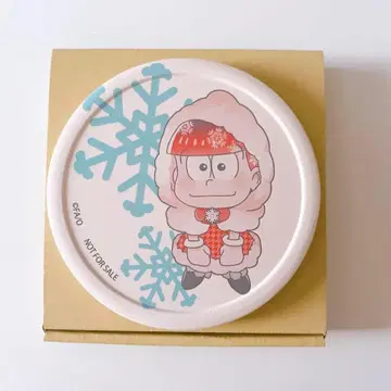 오소마츠 6쌍둥이 눈사람 오소마츠 도자기 코스터 테레동 본점 특전